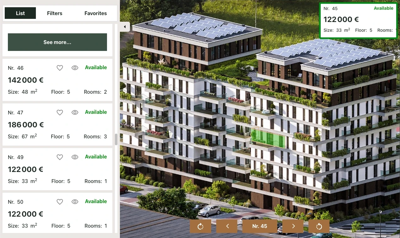 apartment selector